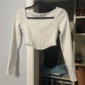 Princess Polly Long Sleeve Cropped Top